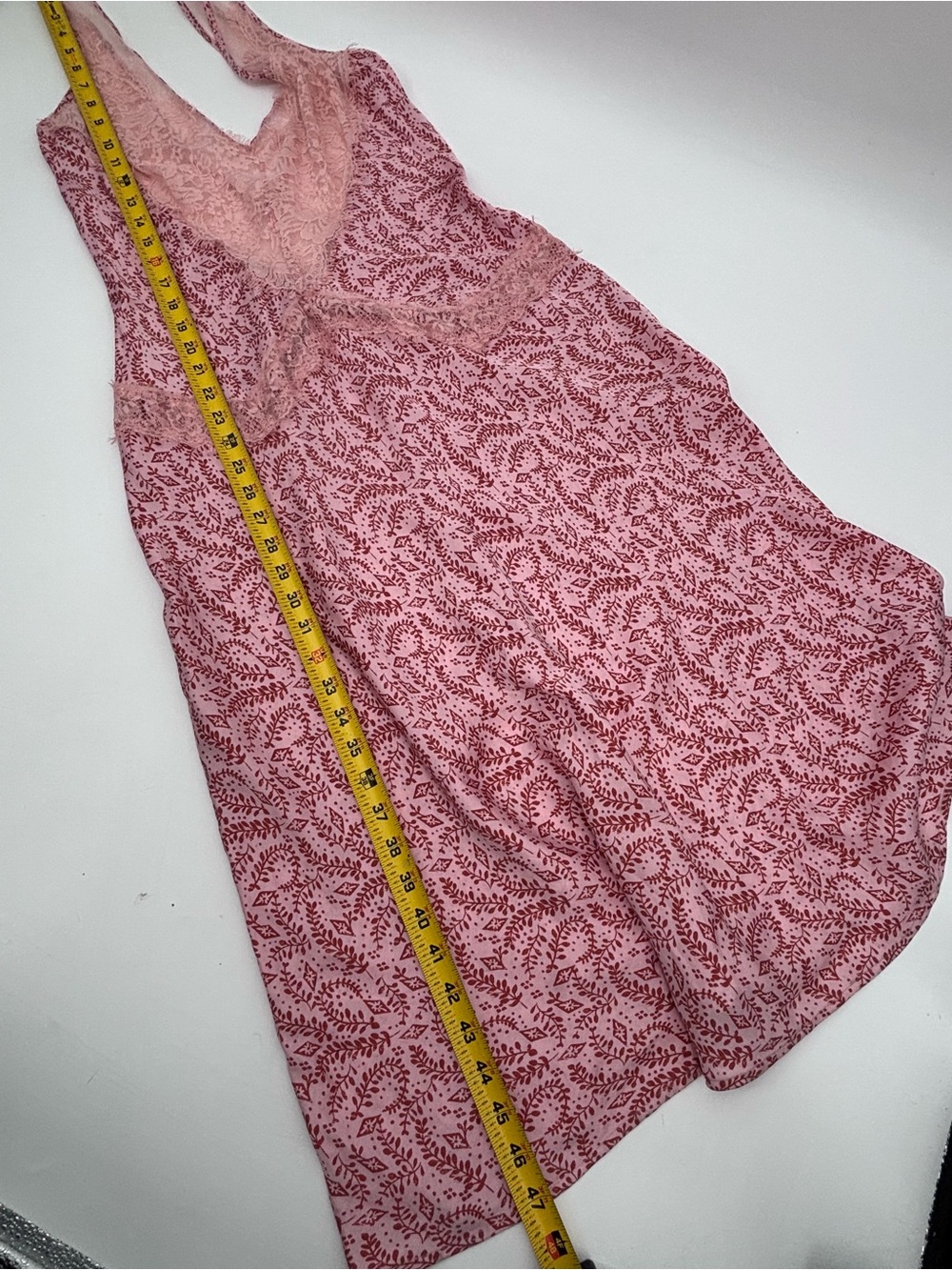 Anthropologie Blush Pink Lace Backless Midi Dress - Picture 11 of 12